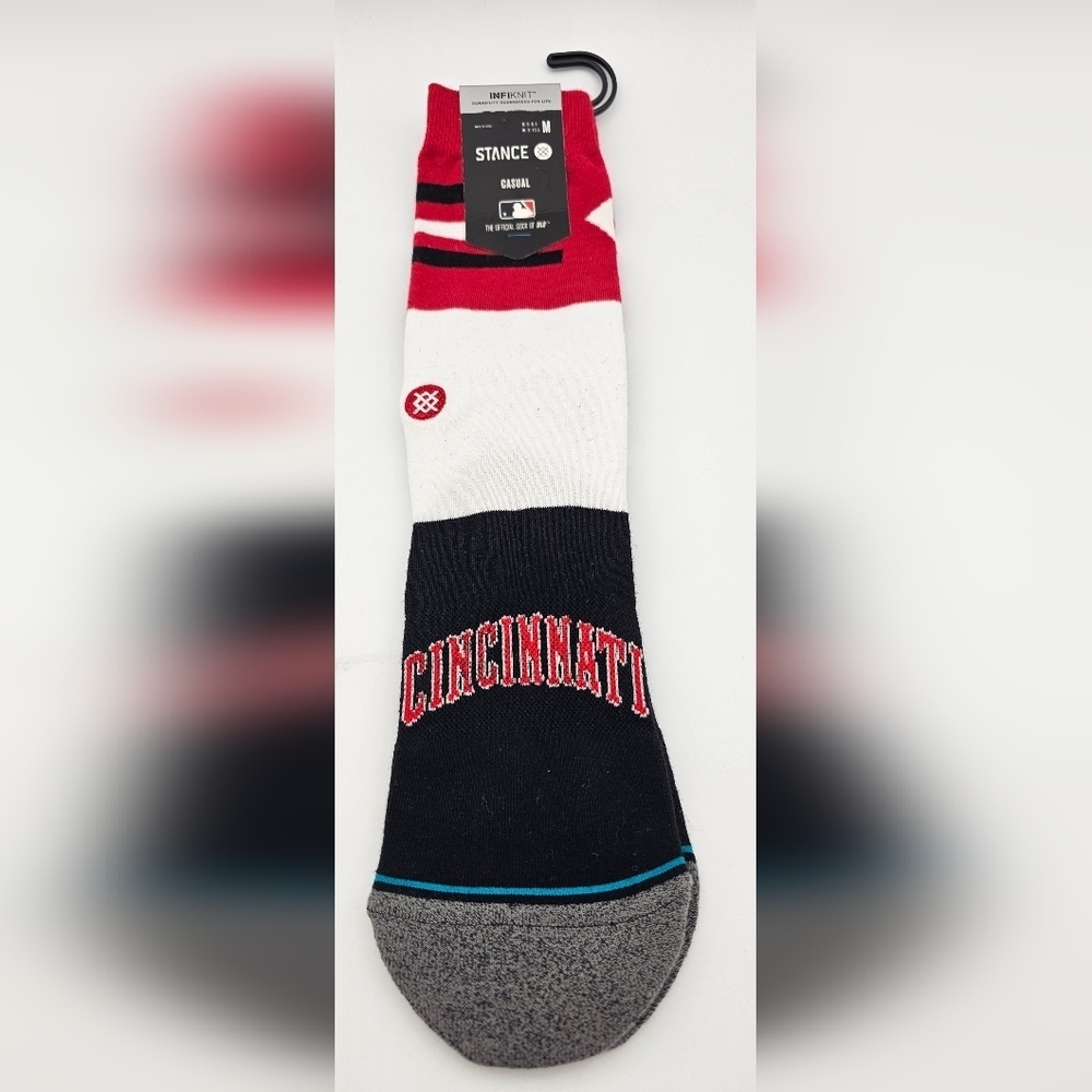 Stance MLB Cincinnati Reds CINCI Color Crew Height Socks M 6-8.5 W 8-10.5